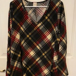 Cute plaid dress perfect for colder days!